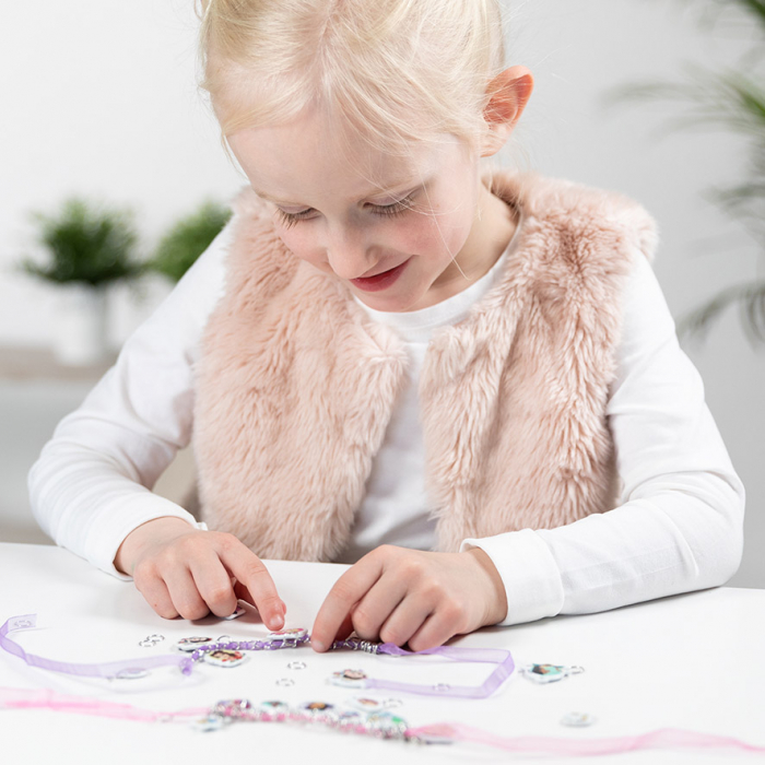 Set creativ DIY Bratari cu pandantive moi 2D cu slipici, Disney Princess [7]