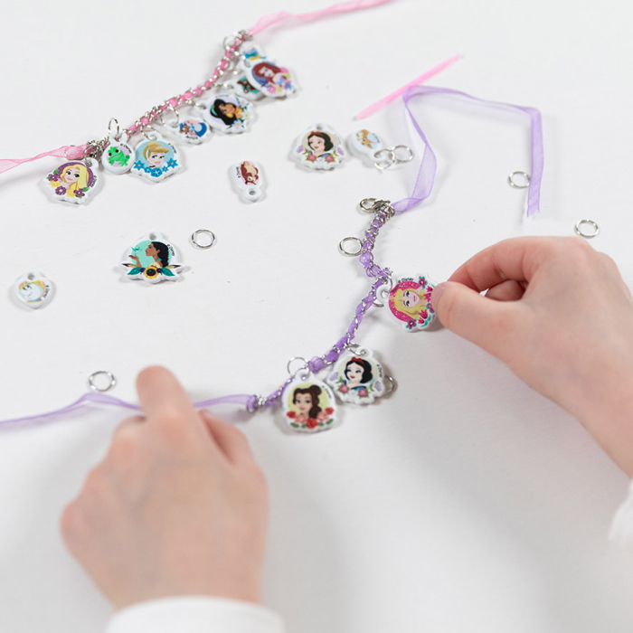 Set creativ DIY Bratari cu pandantive moi 2D cu slipici, Disney Princess [6]