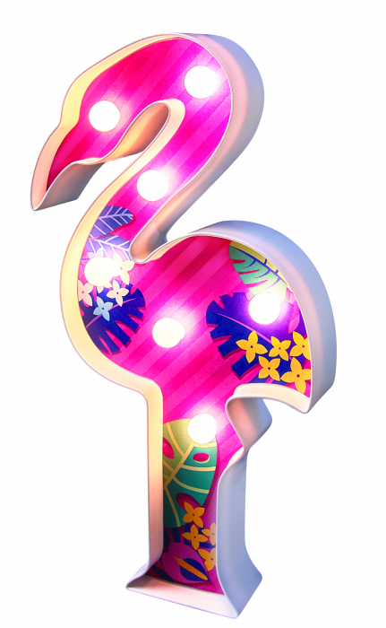 Set creativ DIY - Lumină pentru cameră Flamingo [4]