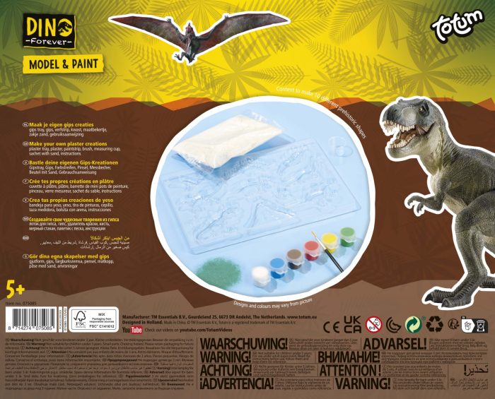 Set creativ DIY Modeleaza si picteaza dinozauri [6]