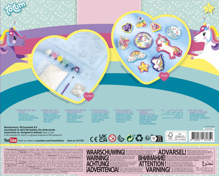 Set creativ DIY Modeleaza si picteaza unicorni [7]