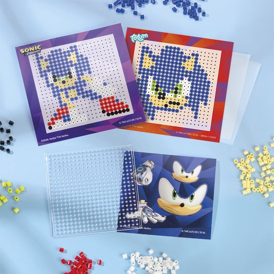 Set creativ DIY Tablouri cu margele de calcat, Sonic Prime [4]