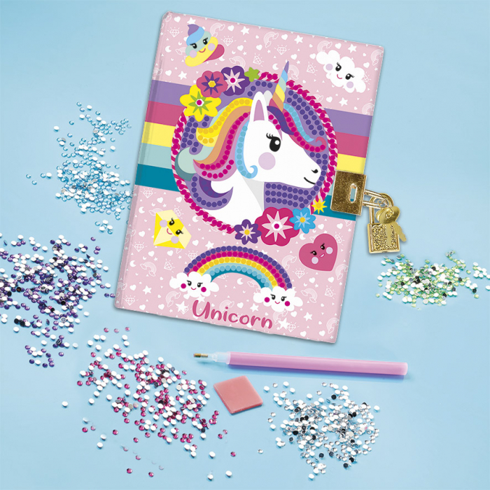Set creativ Jurnalul meu cu unicorni si diamante [7]