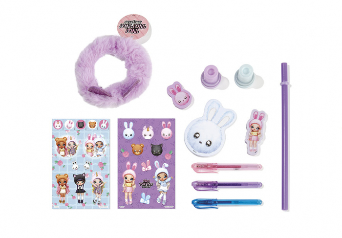 Set cu accesorii creative cu iepurasi, sub forma de pahar cu pai Na!Na!Na! Surprise [2]