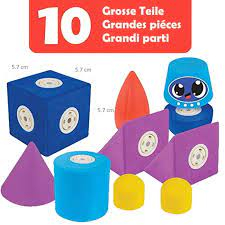 Set cuburi din spuma cu magnet Blockaroo, Avion 10 piese [2]