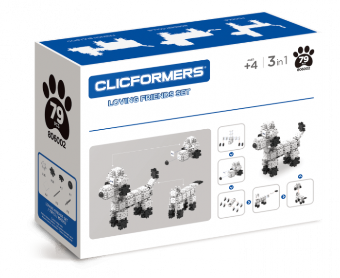 Set de construit Clicformers-Animale prietenoase, 79 piese [3]