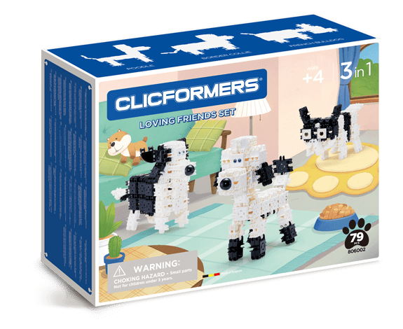 Set de construit Clicformers-Animale prietenoase, 79 piese [1]