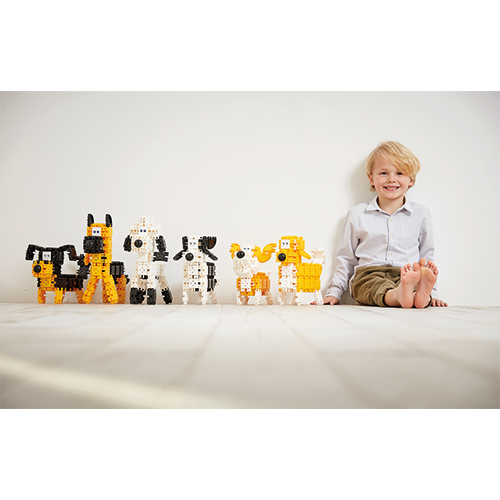 Set de construit Clicformers- Catei prietenosi, 74 piese [3]