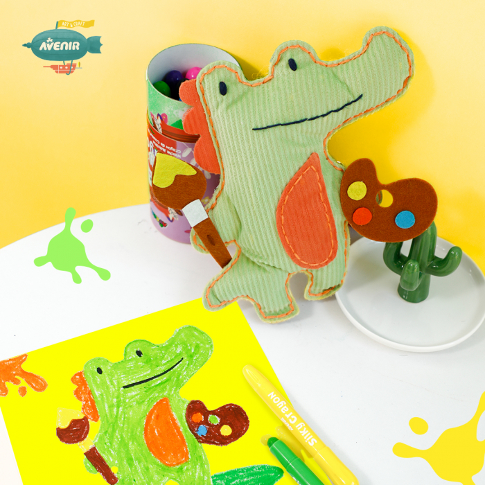 Set de cusut Prietenul Meu Animal - Crocodil artistic [2]