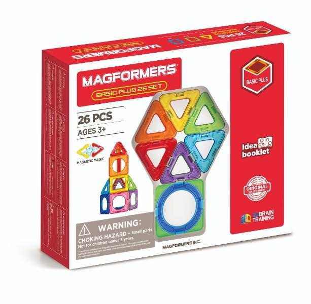 Set magnetic de construit- Magformers Basic Plus, 26 piese [1]