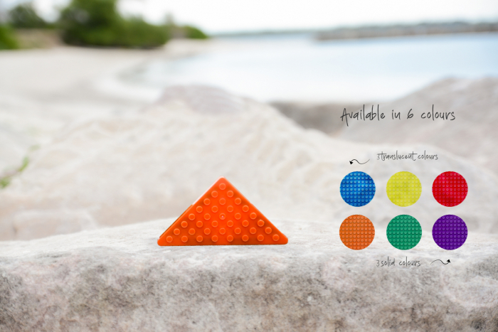 Set magnetic Magbrix 12 piese triunghi drept - compatibil cu caramizi de constructie tip Lego [3]