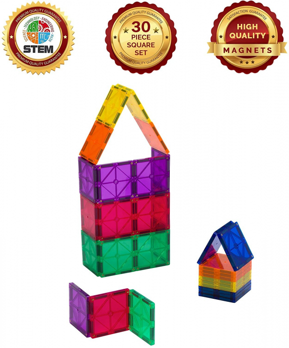 Set Playmags - 30 patrate magnetice de constructie [2]