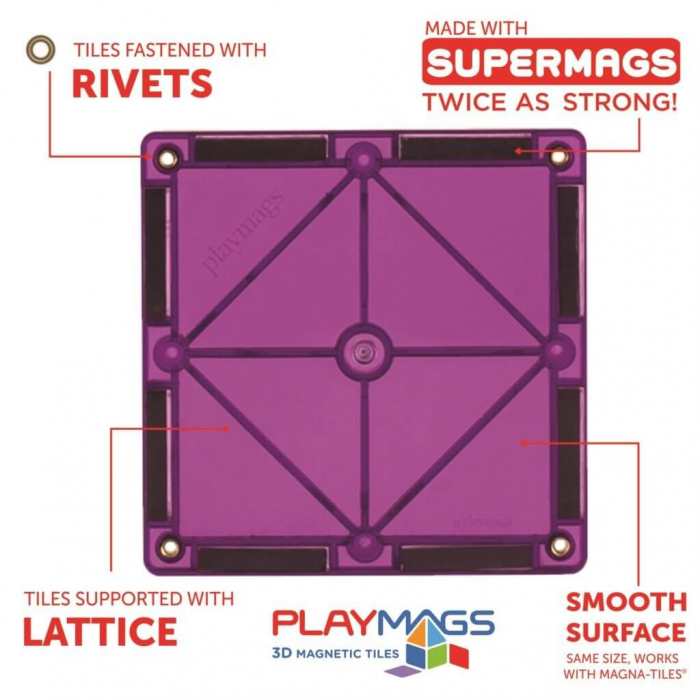 Set Playmags - 50 piese magnetice de constructie [4]