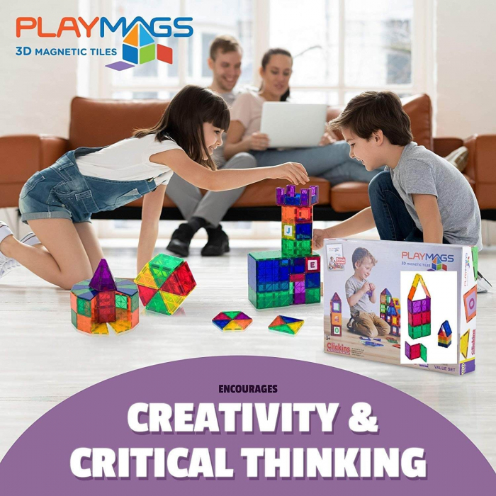 Set Playmags Dome - 28 piese magnetice de constructie [4]