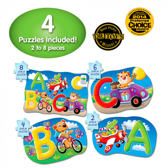 Set Primele Mele 4 Puzzle-Uri Abc - Eng [3]