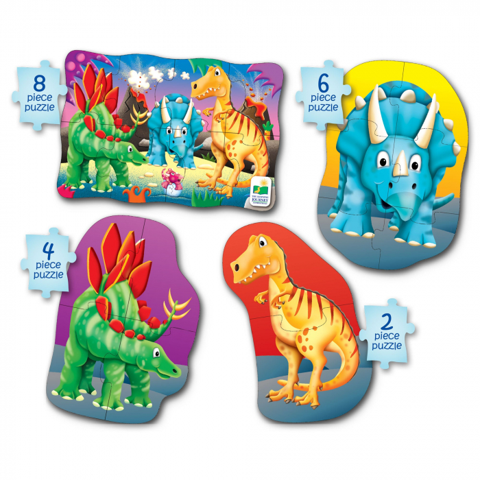 Set Primele Mele 4 Puzzle-Uri Dinozauri [2]