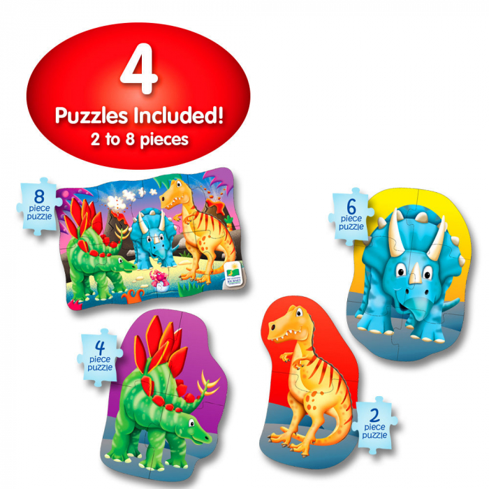 Set Primele Mele 4 Puzzle-Uri Dinozauri [3]