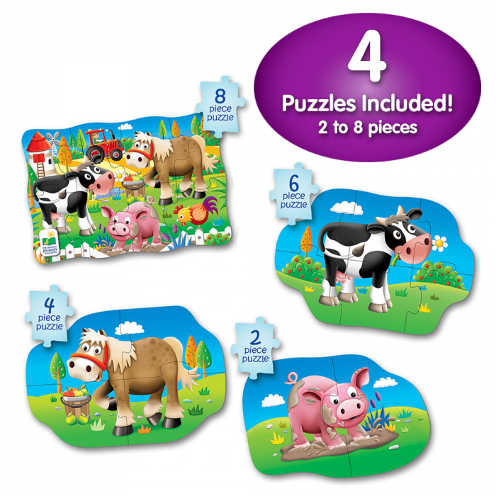 Set Primele Mele 4 Puzzle-Uri Ferma [4]