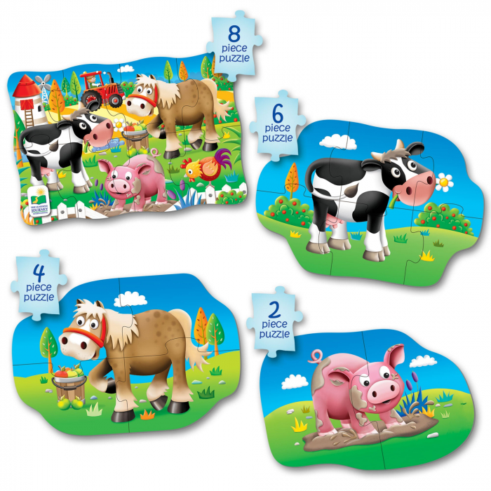 Set Primele Mele 4 Puzzle-Uri Ferma [2]