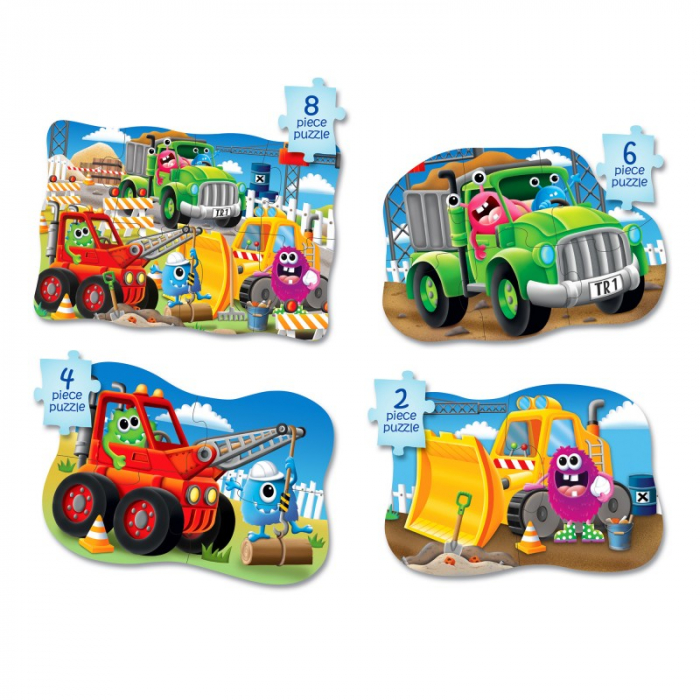Set Primele Mele 4 Puzzle-Uri Monster Truck [2]