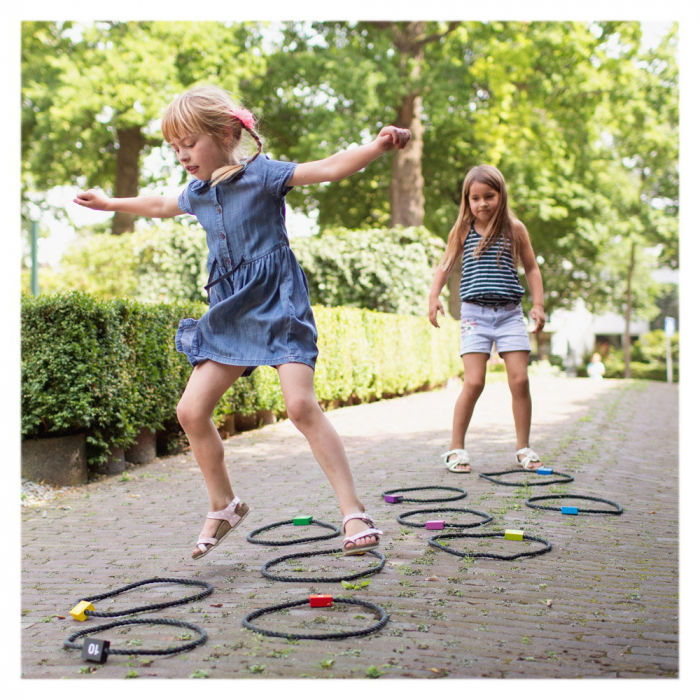 Sotron din sfoara Hoops cu 10 inele, BS Toys [2]
