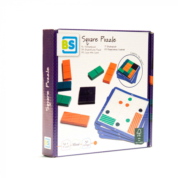 Square Puzzle, joc de logica din lemn [10]