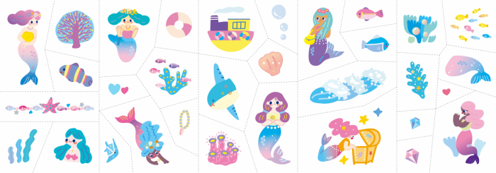 Stickere pentru unghii si tatuaje - Sirena [6]