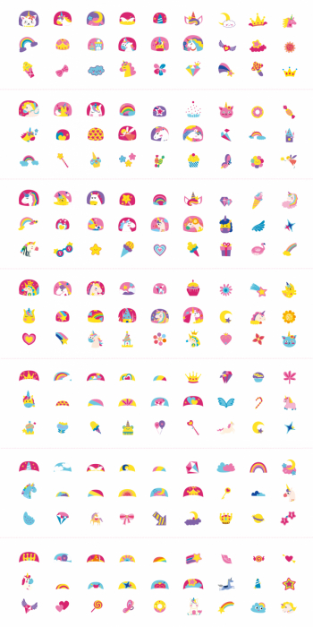Stickere pentru unghii si tatuaje - Unicorni [6]