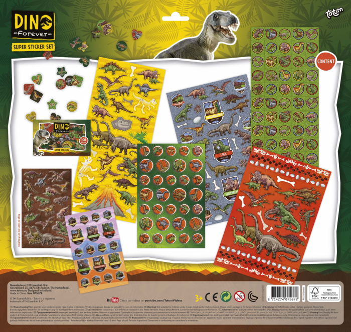 Super set abtibilduri cu dinozauri [2]
