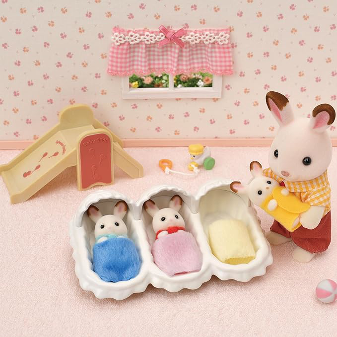 Sylvanian Families-Set De Ingrijire A Iepurasilor Tripleti [6]