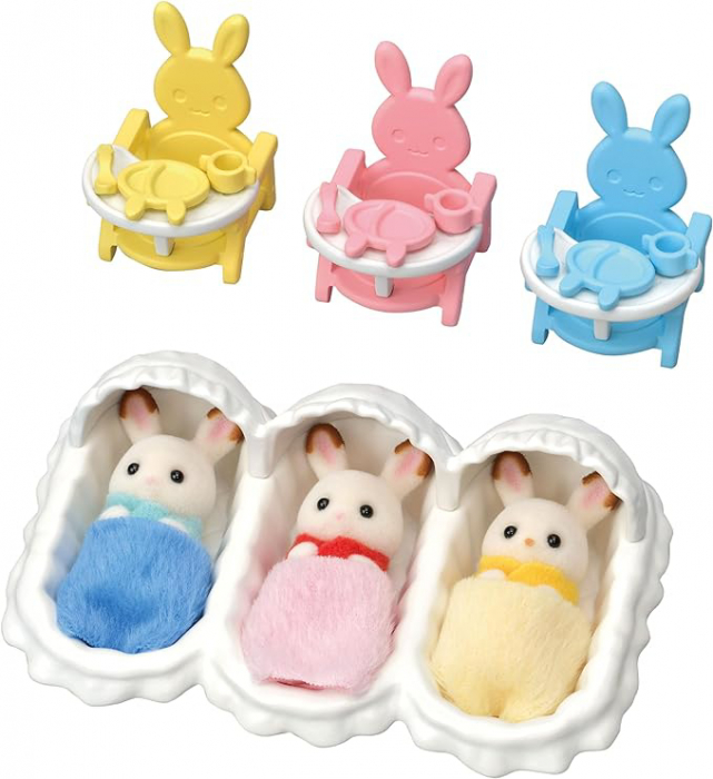 Sylvanian Families-Set De Ingrijire A Iepurasilor Tripleti [4]