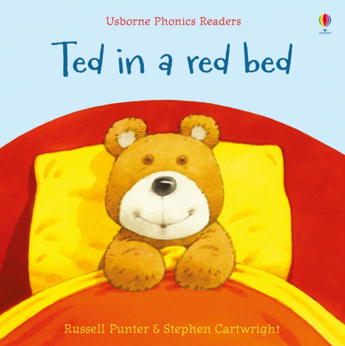 Ted in a red bed, Carte de citit in limba engleza cu cod QR [1]