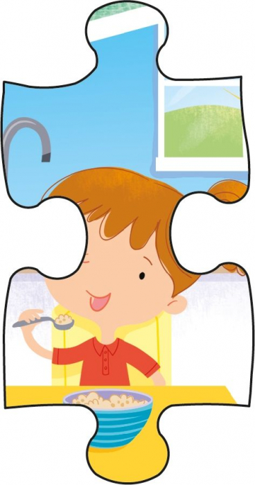 Usborne Book and Jigsaw Telling the Time Set Puzzle si Carte [3]