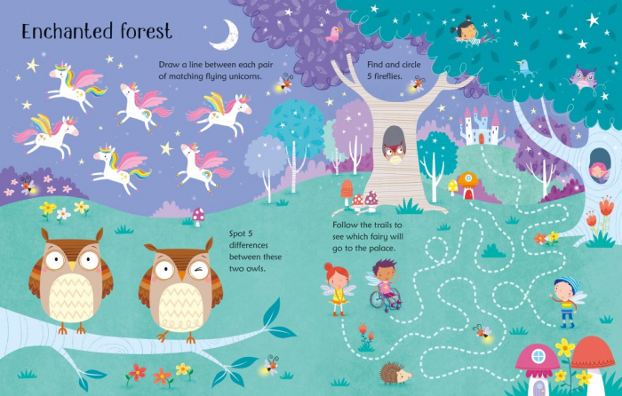Wipe-Clean Fairy Activities,Carte de activitati scrie-sterge [4]