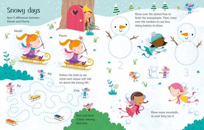 Wipe-Clean Fairy Activities,Carte de activitati scrie-sterge [2]