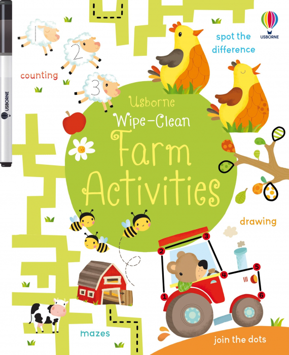 Wipe-Clean Farm Activities, Carte de activitati scrie-sterge [1]