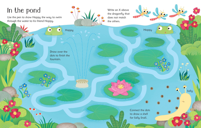 Wipe-Clean Garden Activities, Carte de activitati scrie-sterge [3]