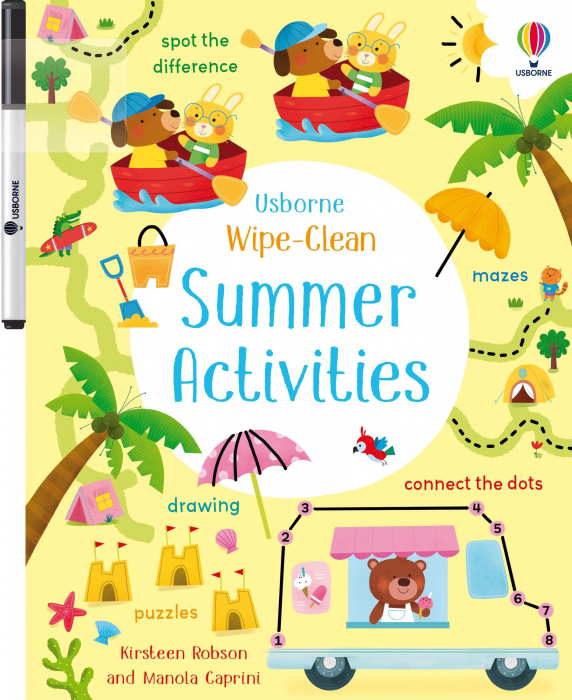 Wipe-Clean Summer Activities,Carte de activitati scrie-sterge [1]
