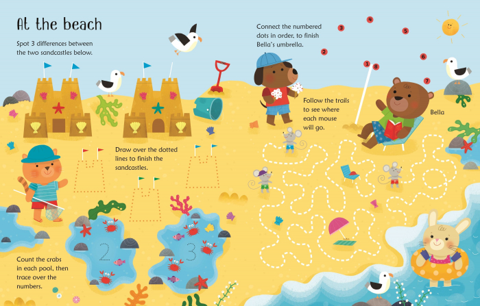 Wipe-Clean Summer Activities,Carte de activitati scrie-sterge [4]