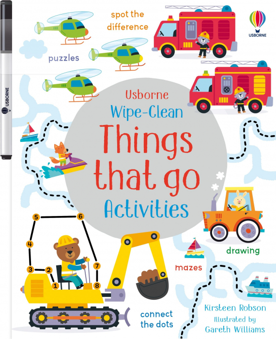 Wipe-Clean Things That Go Activities, Carte de activitati scrie-sterge [1]