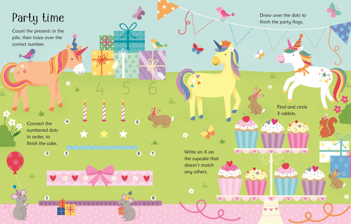 Wipe-Clean Unicorn Activities,Carte de activitati scrie-sterge [2]