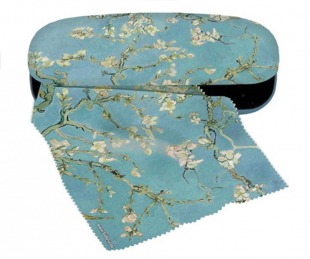 Rechizite Scoala Gradinita - Etui cu textil si protectie ochelari, van Gogh Ramuri inflorite