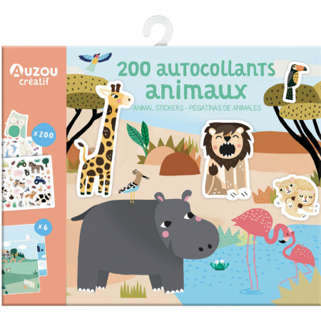Jocuri Creative - 200 de abtibilduri repozitionabile cu animale