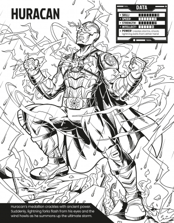 Colour Your Own Superheroes, Carte pentru copii [3]