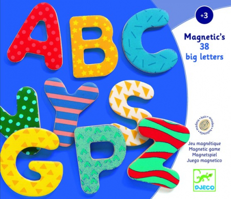 38 Litere magnetice colorate pentru copii [0]