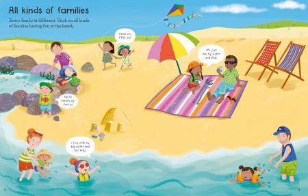 Carte cu autocolante First Sticker Book Families [1]