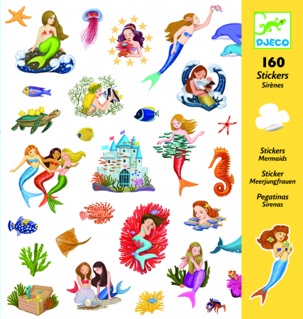 Jocuri Creative - Abtibilduri Djeco Sirene