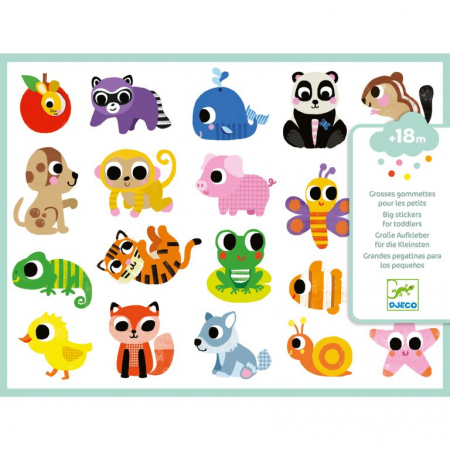 Jocuri Educative - Abtibilduri Pui de animale, Djeco