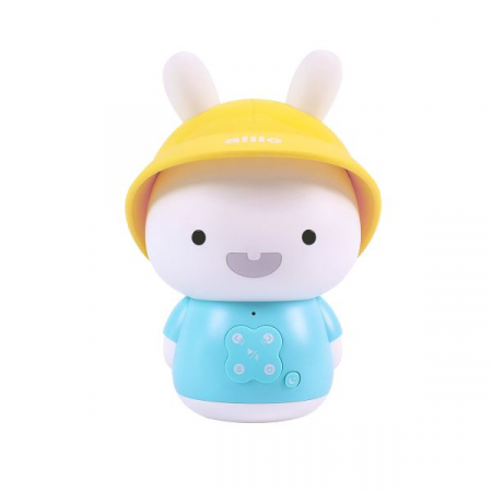 Jocuri Educative - Alilo Baby Bunny - Iepuras interactiv cu povesti si cantece in Limba Romana si Limba Engleza, Albastru