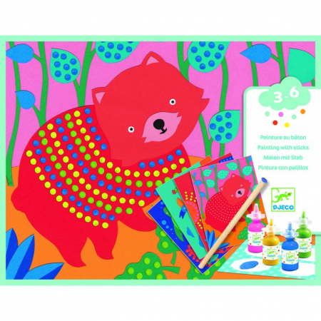 3-6 ani - Atelier creativ cu buline Djeco, Pointillisme